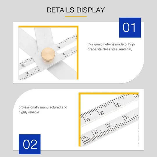 Precision ruler: Professional multi-angle protractor for construction
