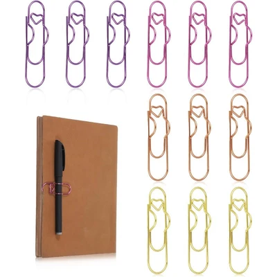 Heart-shaped paper clip – Holds a pen