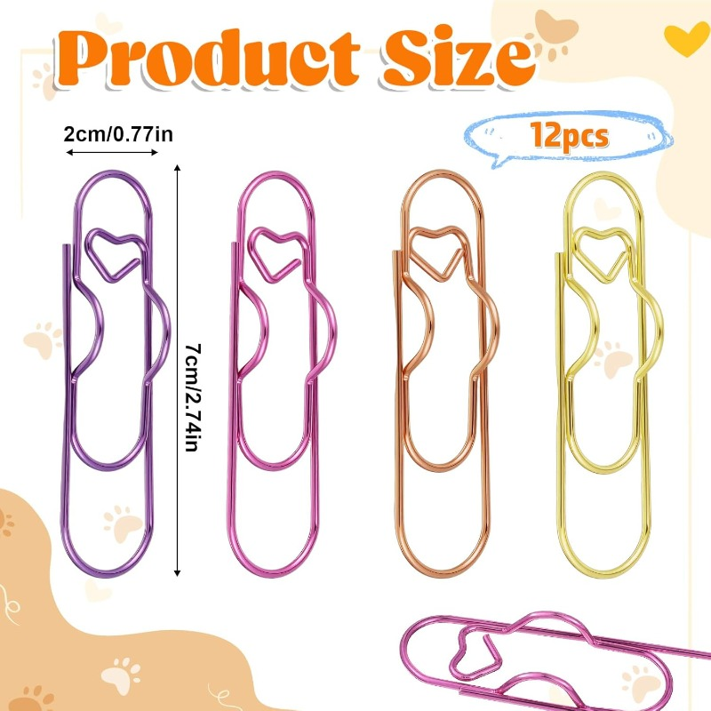 Heart-shaped paper clip – Holds a pen