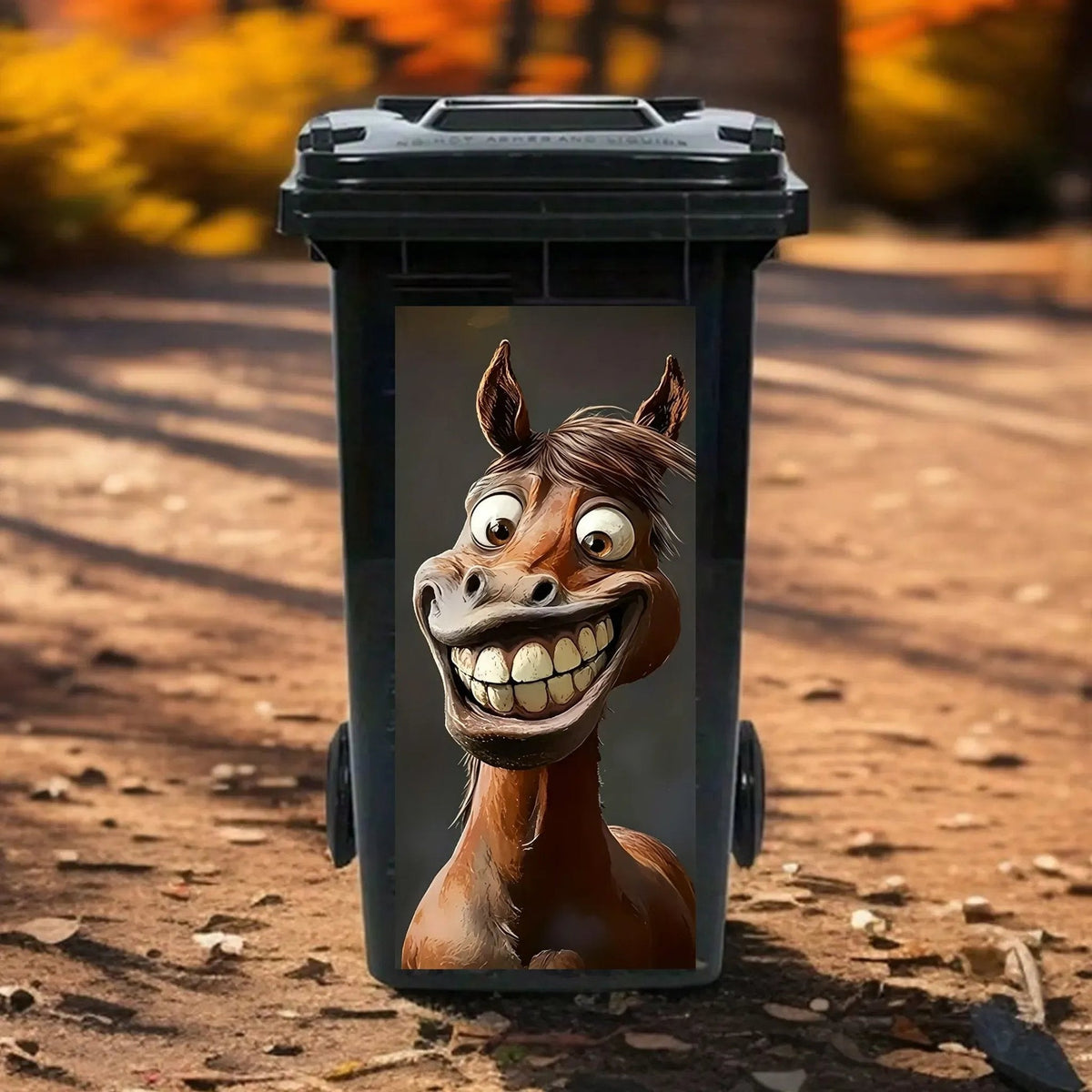 Creative Trash Can Stickers β Colorful Cartoon Motifs