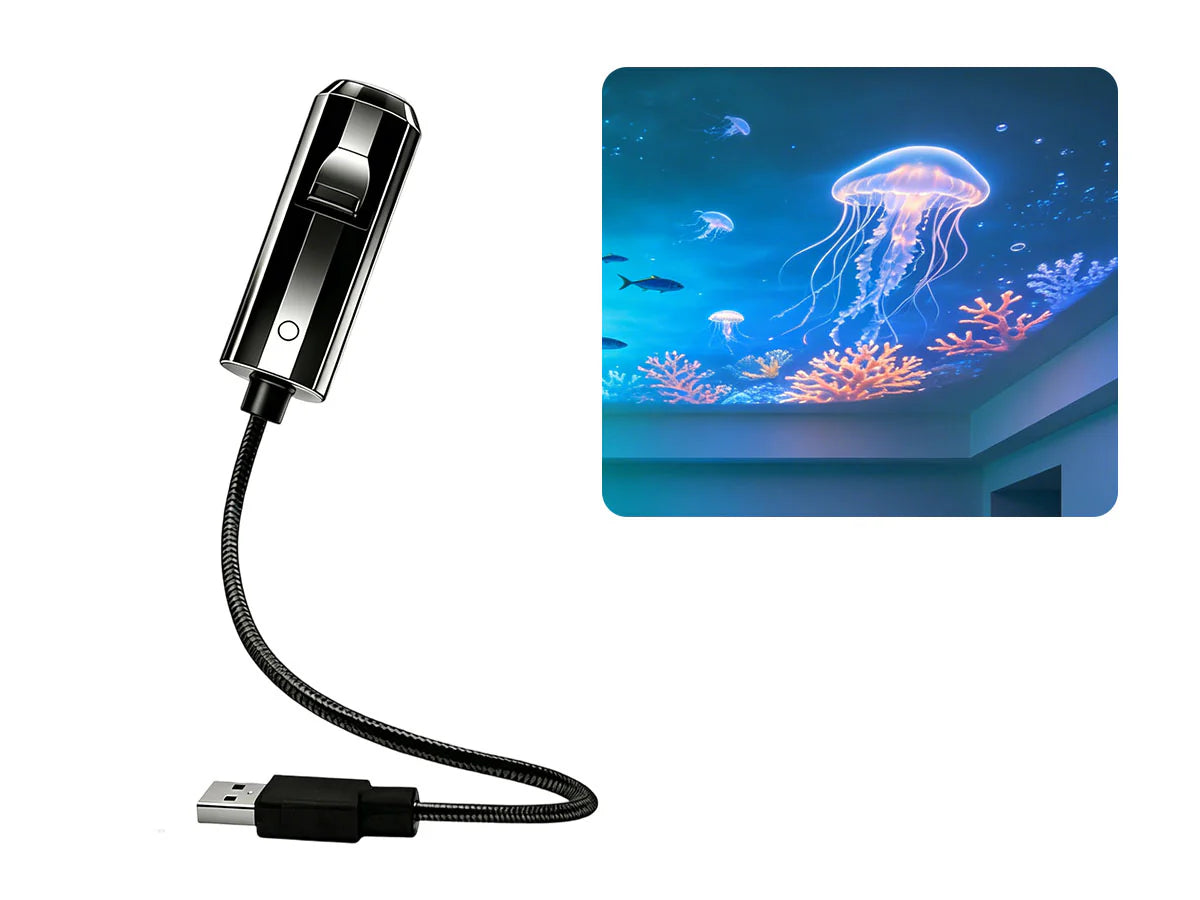 🔌 Plug-and-Play HD Star and Ocean Projector Night Light 🥳⭐
