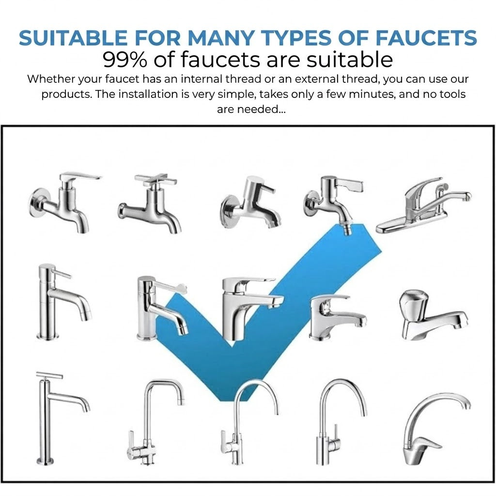 Kitchen Faucet Spray Head - Water-Saving Extension