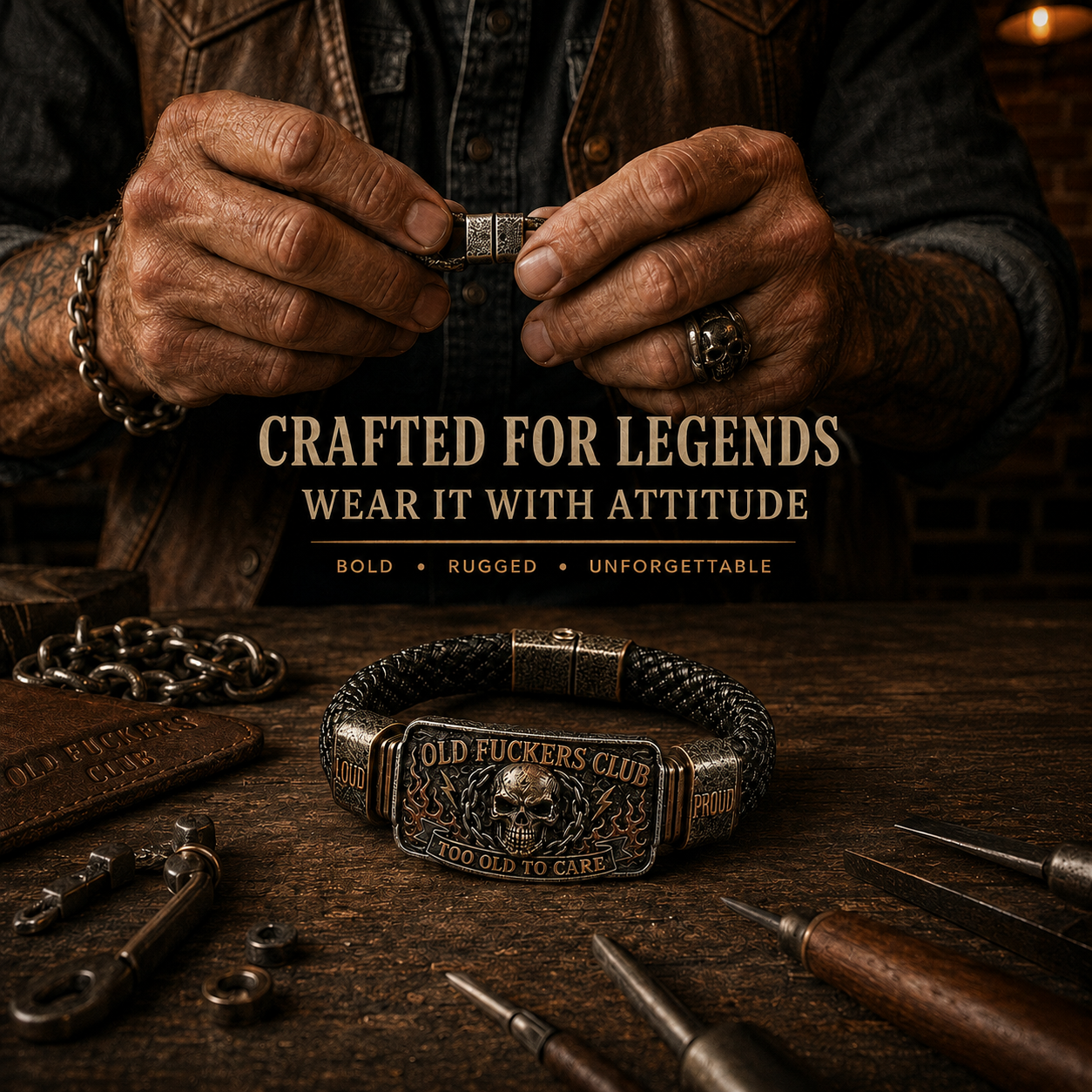 ☠️ Old Guys Club & Wild & Free 🪓 | 2026 Limited Edition Vintage Bracelet