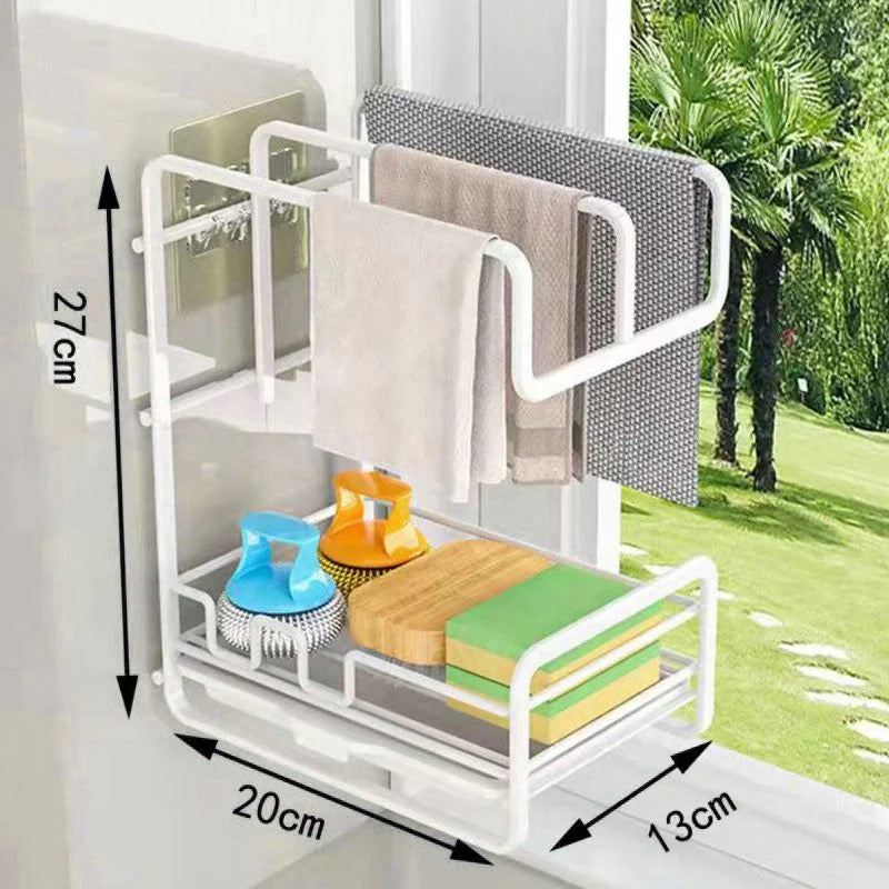 Kitchen Cloth Organizer & Drying Rack