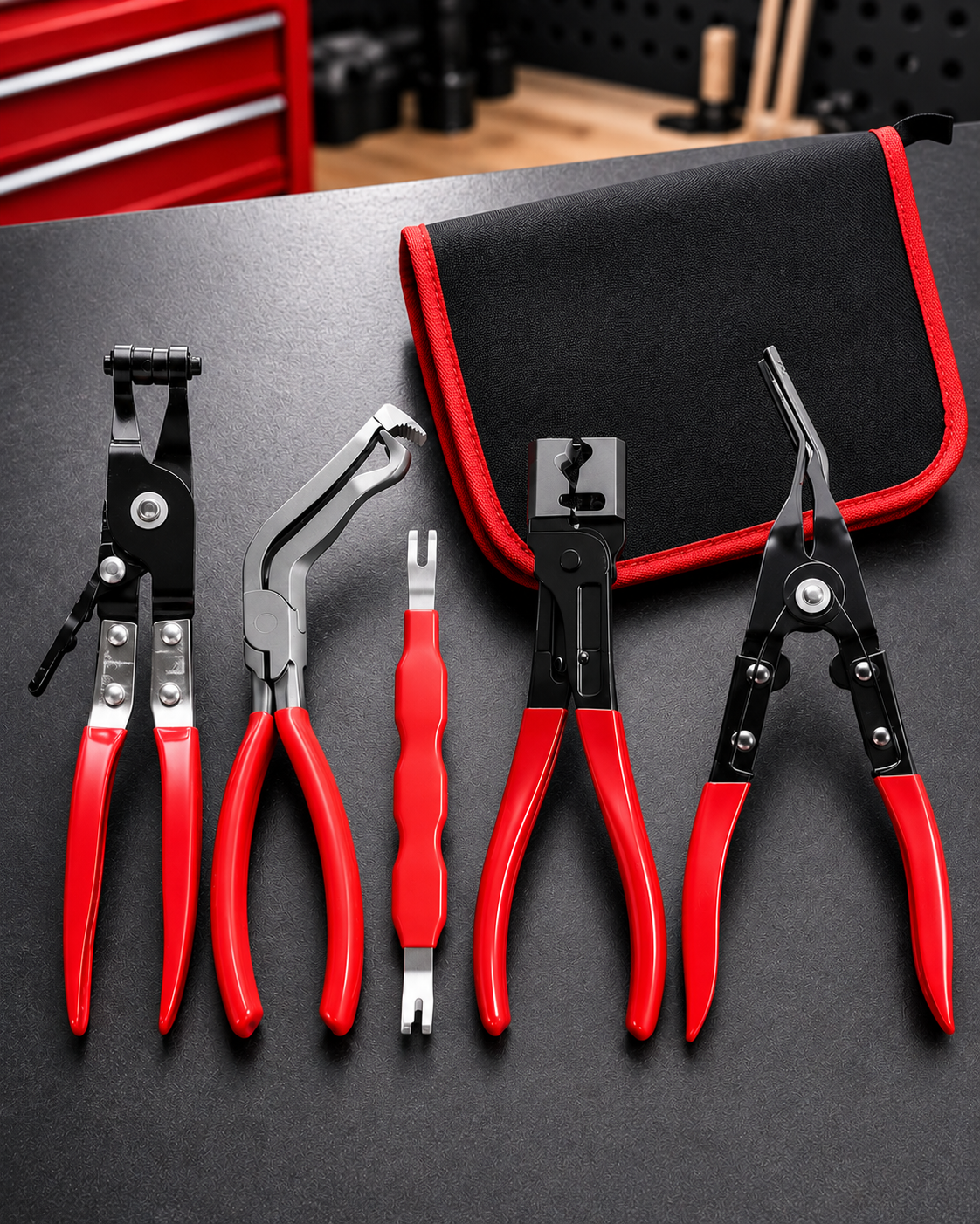 ProReach 5-Piece Electrical Connector Disconnect Pliers Set – Specialized Automotive & Electrical Tool