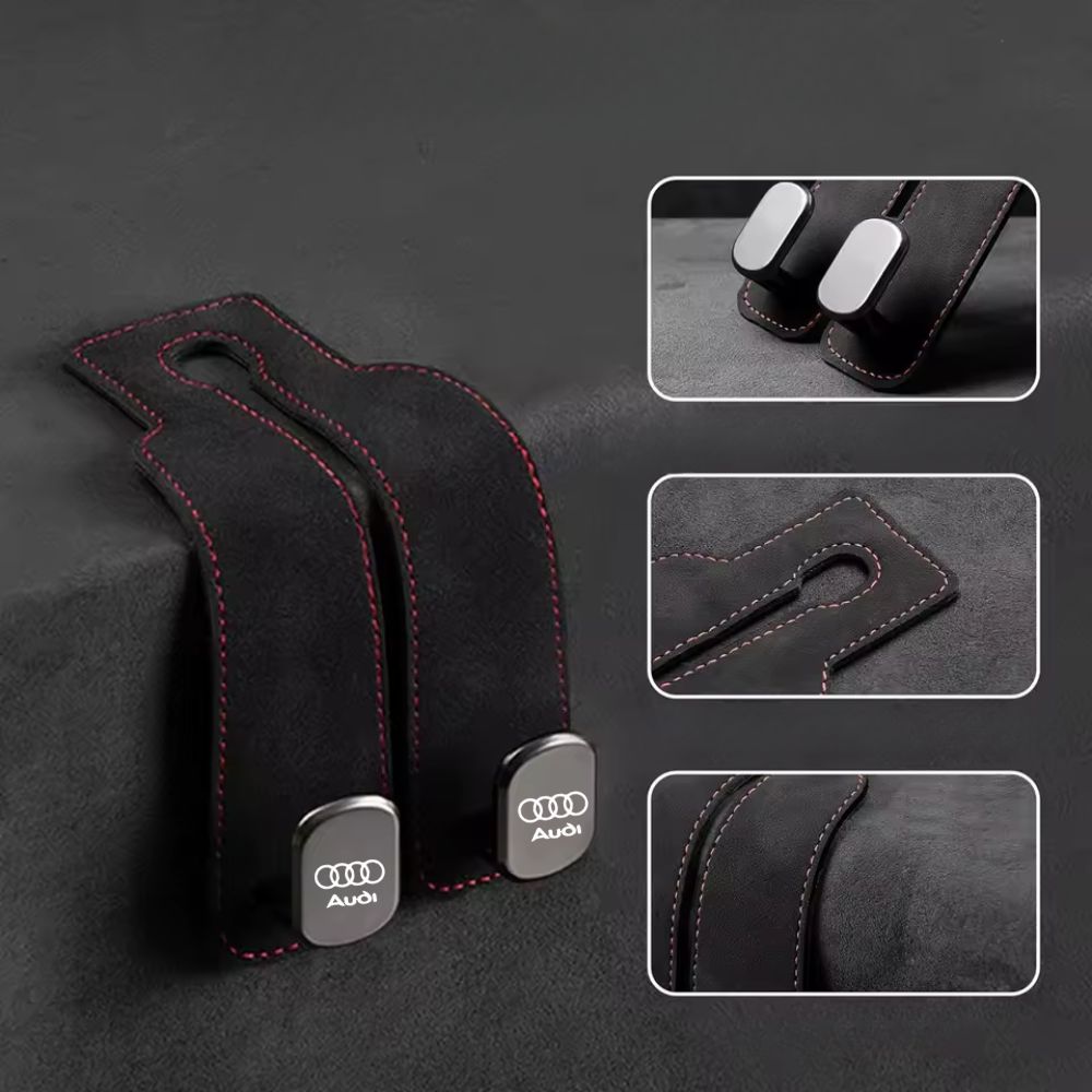 Double Car Headrest Hook with Logo