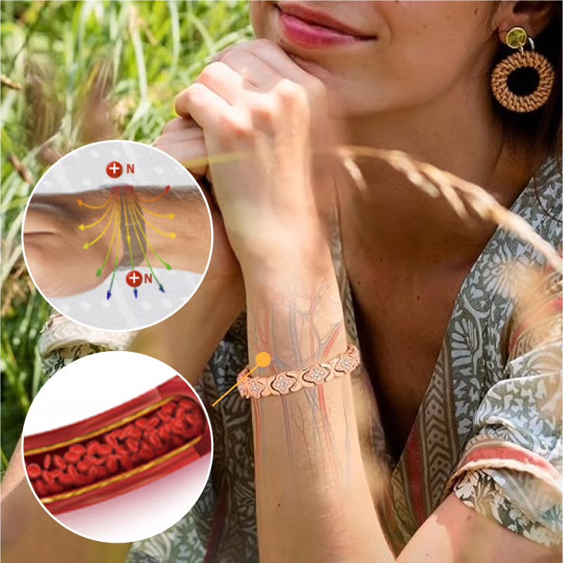 Copper Flower Bracelet