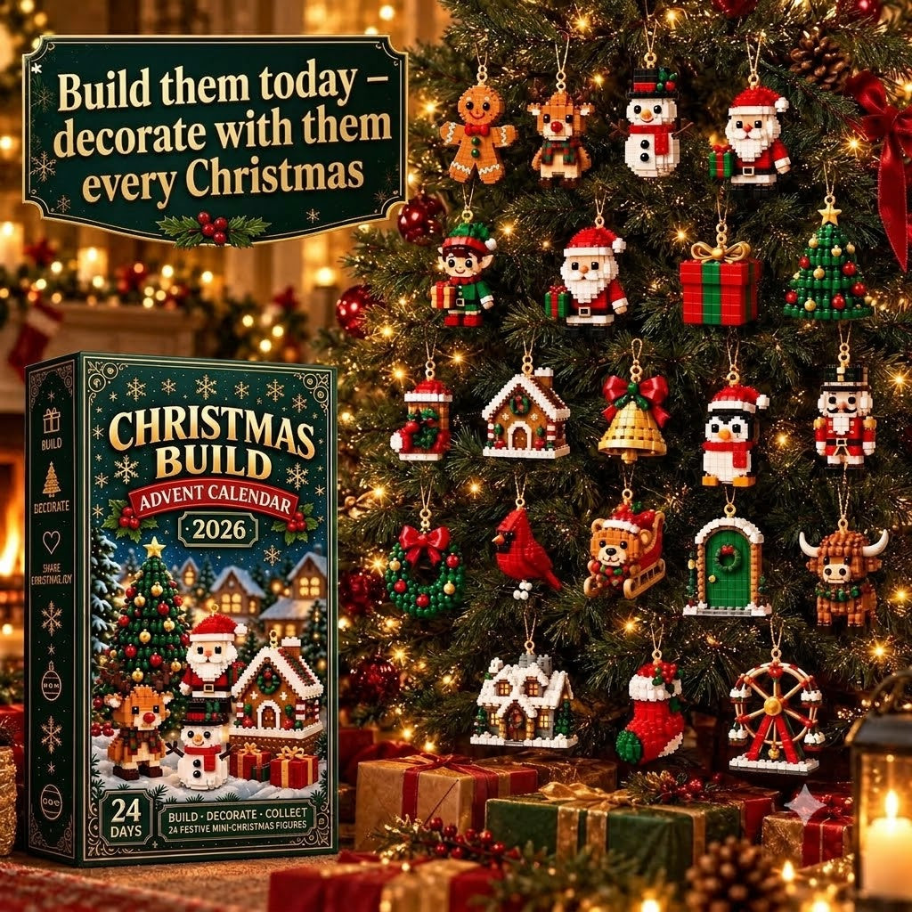 Christmas Building Set – Build a New Christmas Figure Every Day Until Christmas Eve