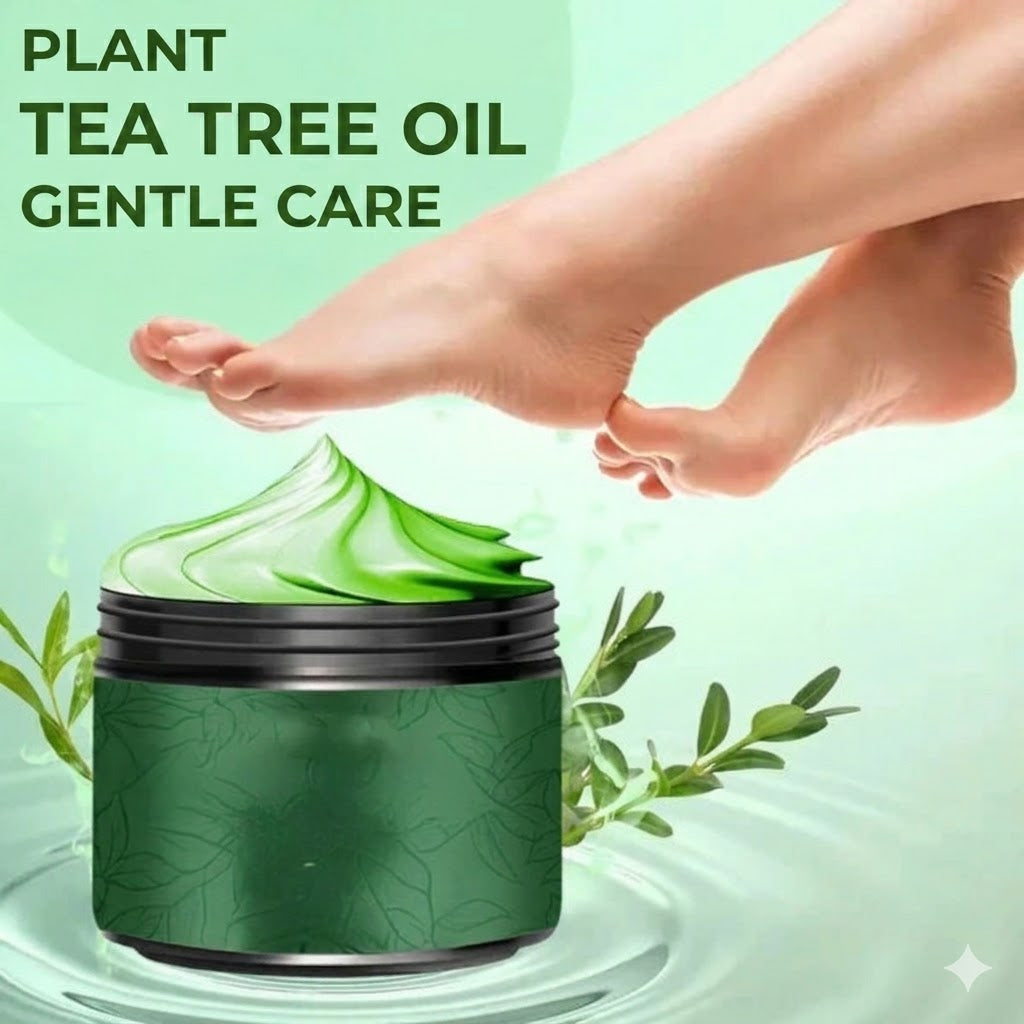 Moisturizing Foot Cream with Tea Tree Oil & Aloe Vera - For Dry Feet