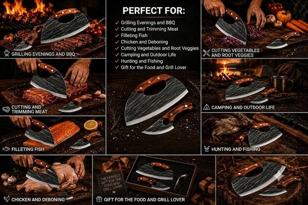 πͺ Premium Meat Knife Set (Set of 2) β Ultimate Sharpness for BBQ, Grilling, and Cooking