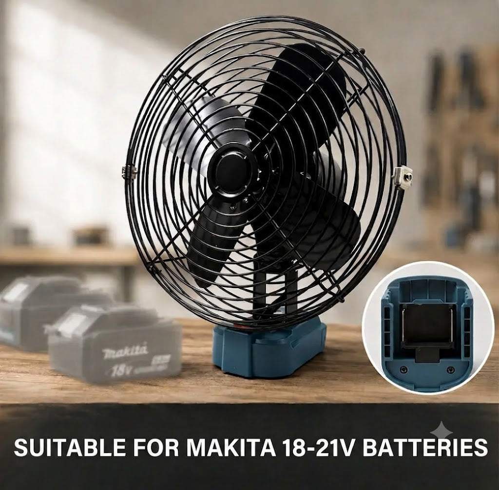 Portable Fan Powered by Power Tool Battery