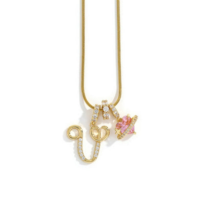 Elegant necklace with a heart pendant
