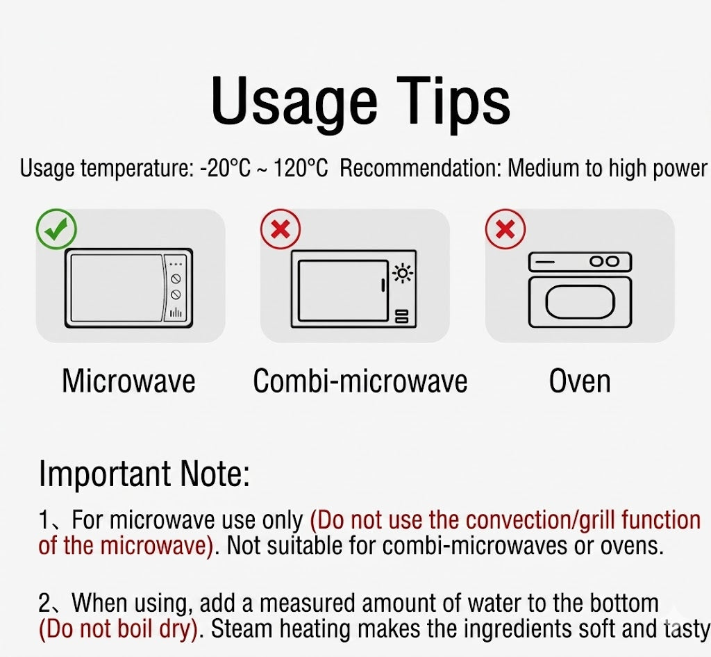 Multifunctional Microwave Steamer - With Keep Warm Function - Healthy Cooking & Steaming