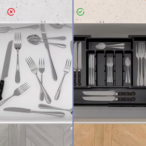 Expandable Cutlery Tray for Kitchen Drawer