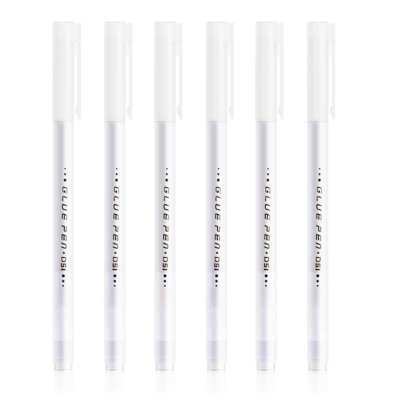 Fine Point Glue Pens - Precision Glue for Scrapbooking & Card Making (Set of 6)