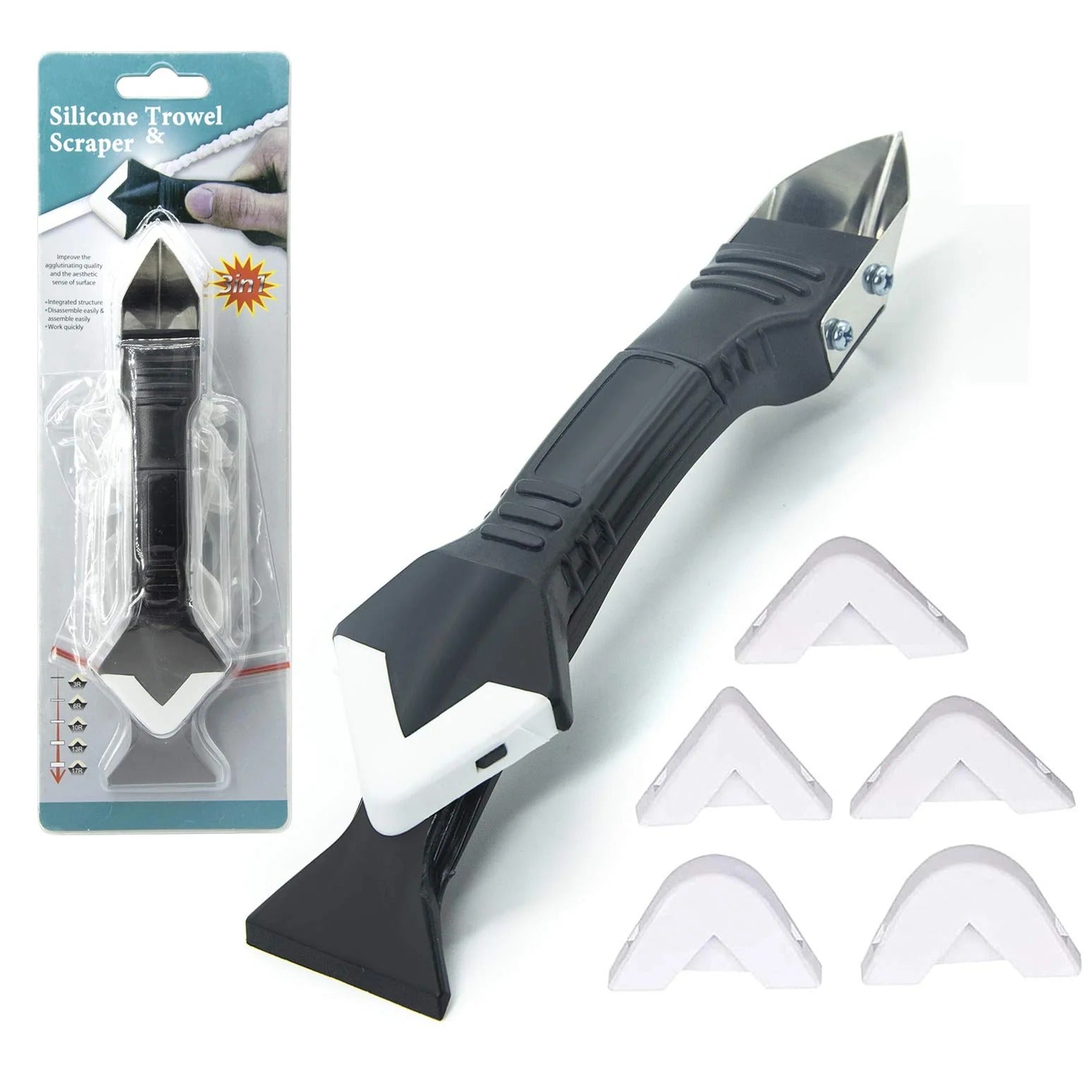 3-in-1 Caulking Tool - Silicone Remover & Finisher