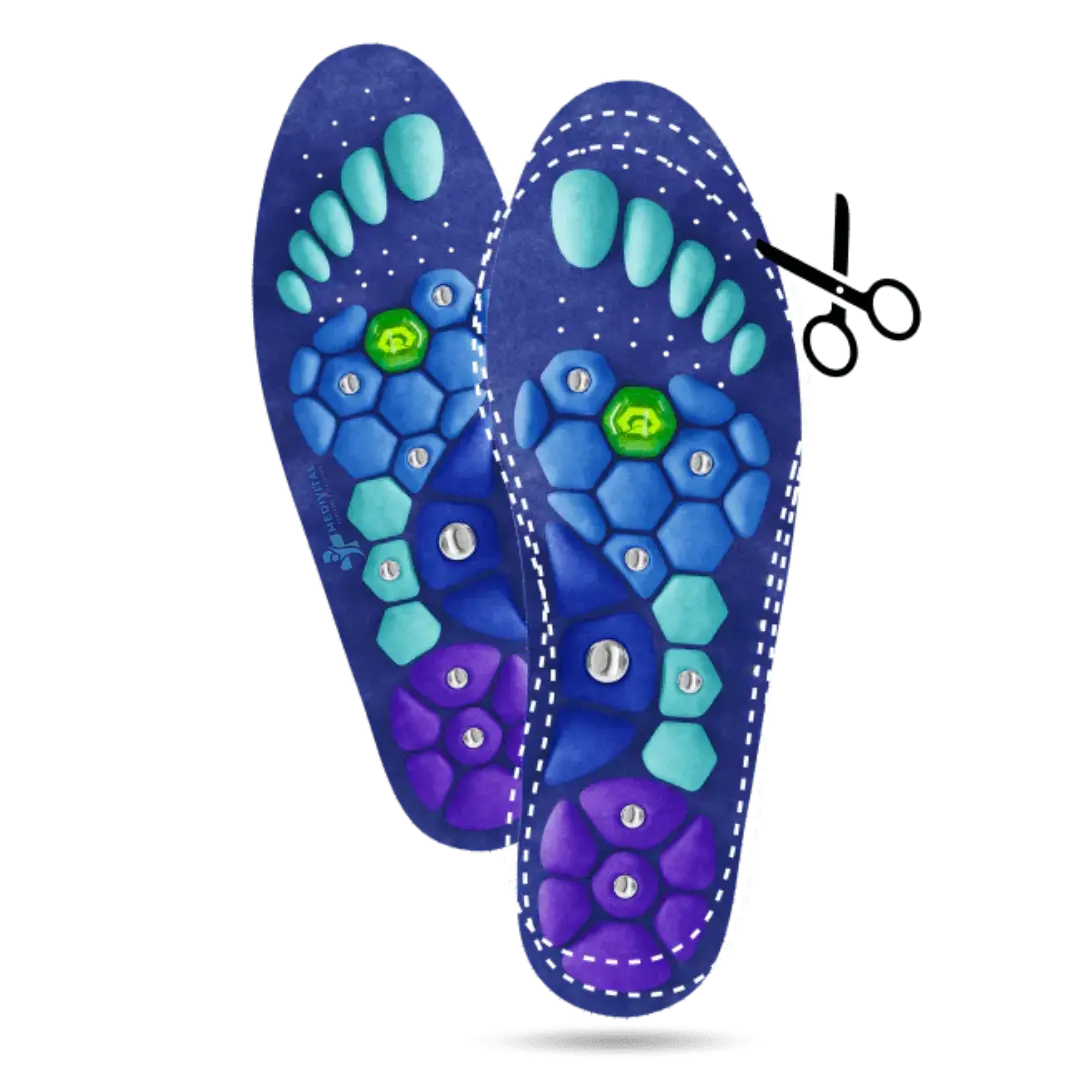 Medivital™ Magnetic Acupressure Insoles – Trim-to-Fit Shoe Inserts