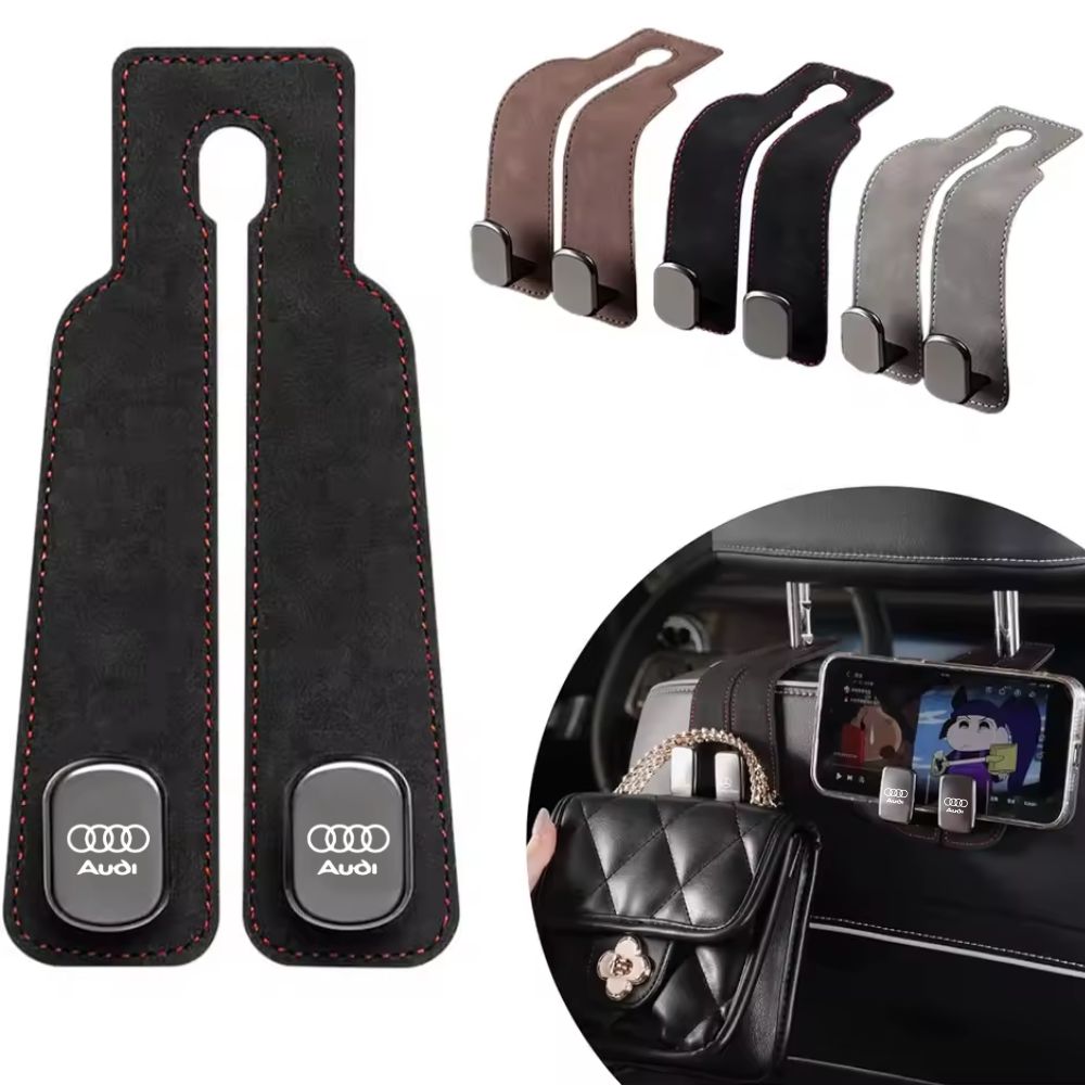 Double Car Headrest Hook with Logo