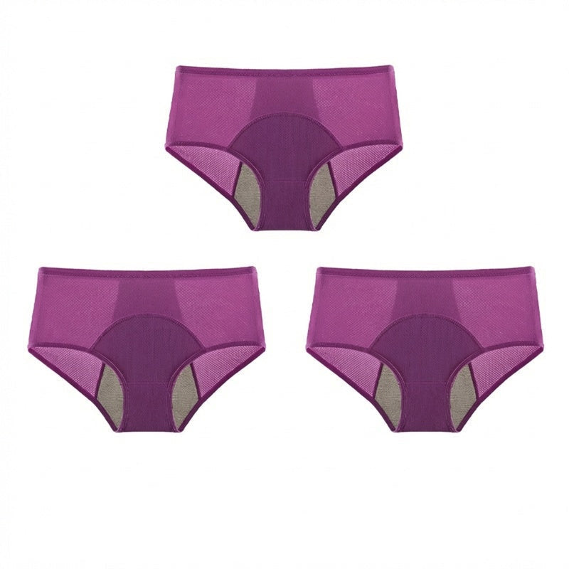 High-Waisted Leakproof Period Underwear with Front and Back Protection – Effective Side-Leakage Prevention