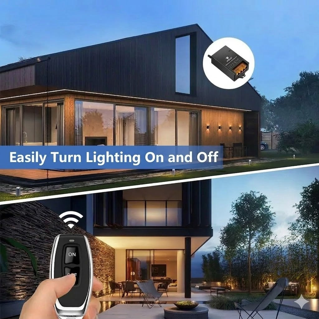 💥Wireless Remote Control and Receiver Set - Universal - Plug & Play - No Cables⚡ Needed