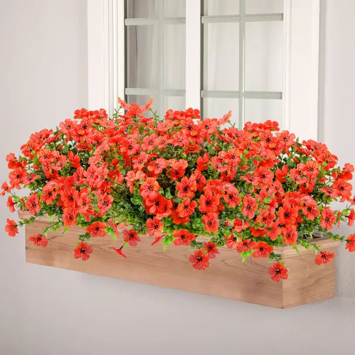 UV-Resistant Artificial Flower - 4 Pieces