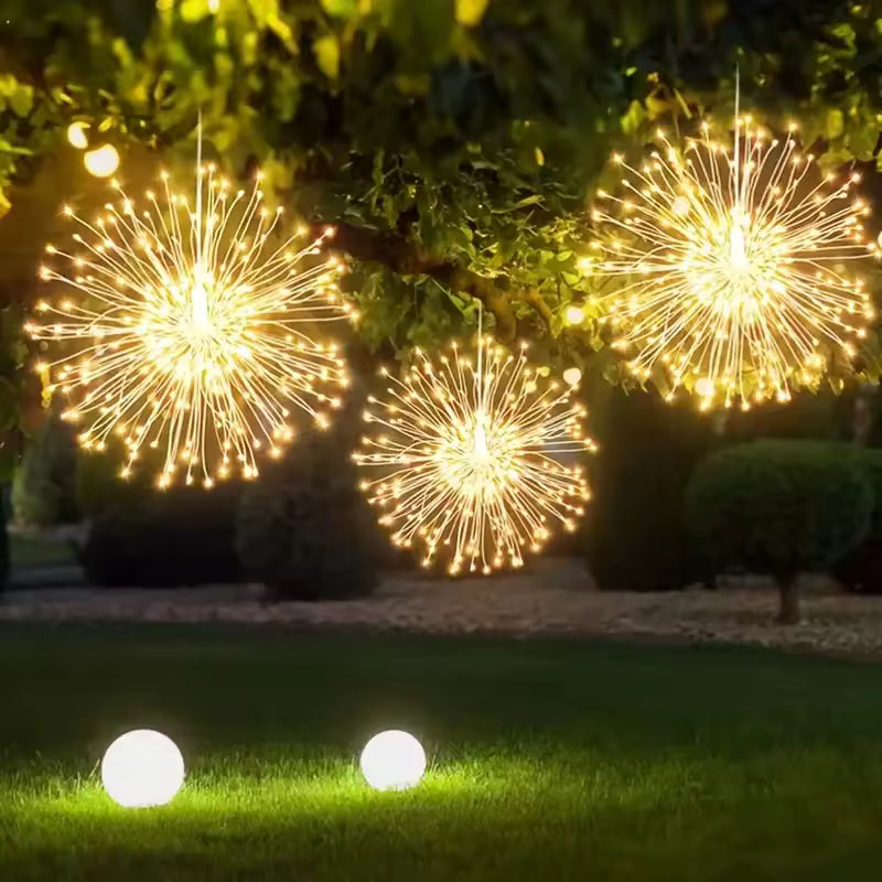 Solar Firework Ball Garden Lights - Decorative Solar-Powered Garden Lamp