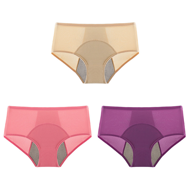 High-Waisted Leakproof Period Underwear with Front and Back Protection – Effective Side-Leakage Prevention