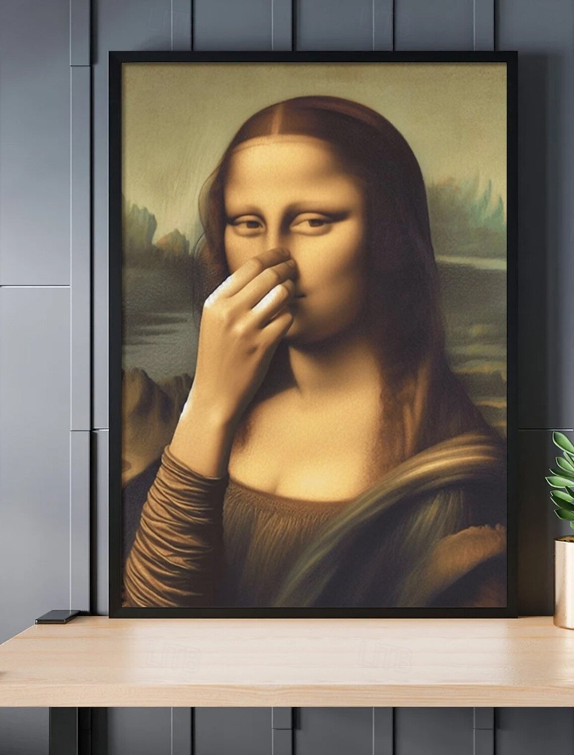 Humorous Mona Lisa Canvas