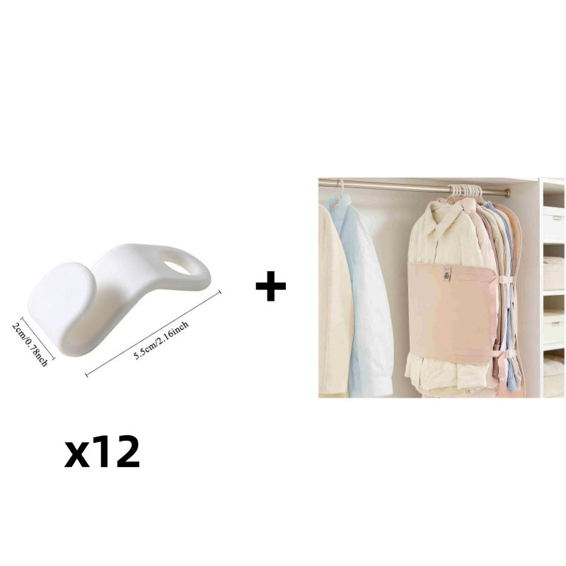 Space-Saving Clothes Hanger Hooks (Set of 12 pieces)