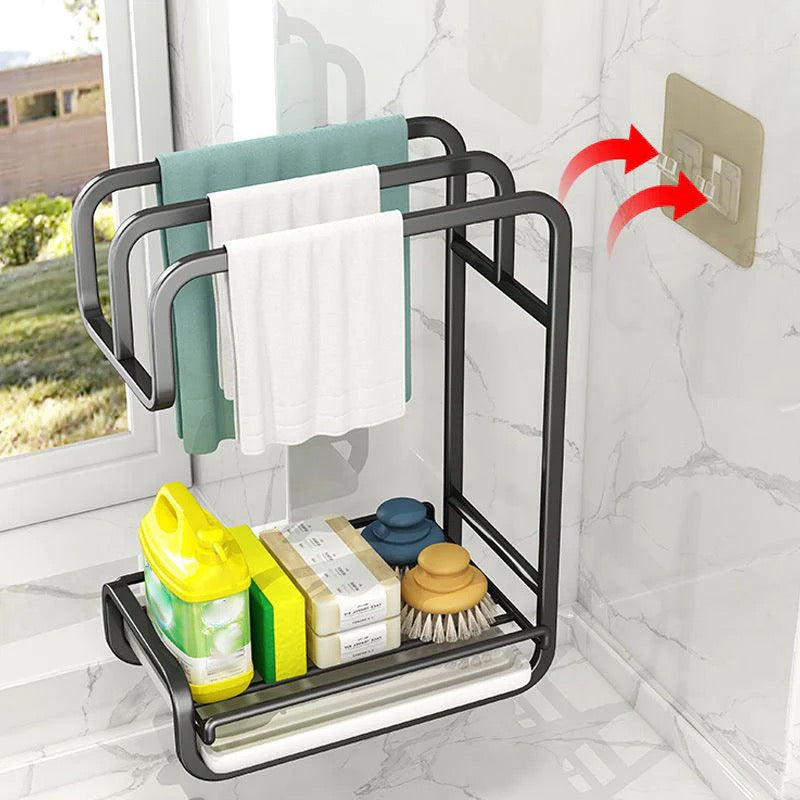 Kitchen Cloth Organizer & Drying Rack