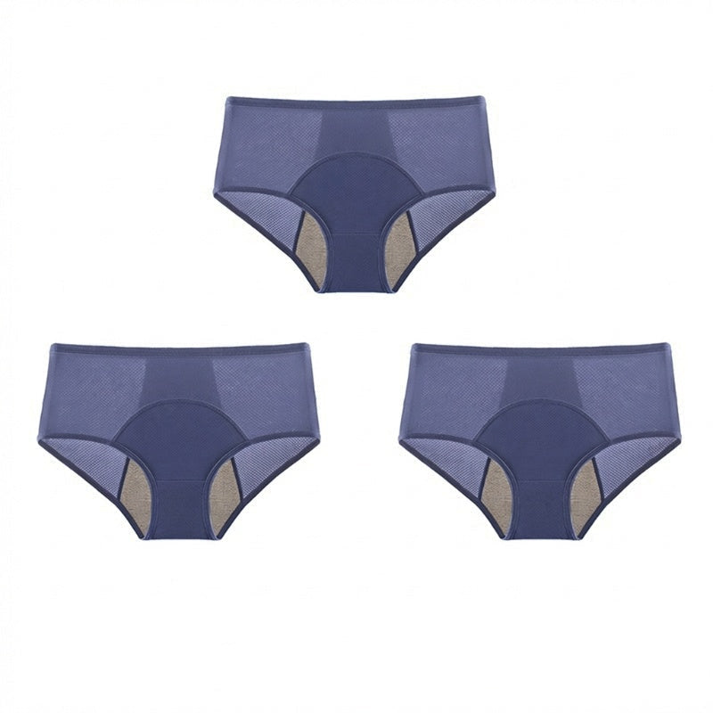 High-Waisted Leakproof Period Underwear with Front and Back Protection – Effective Side-Leakage Prevention