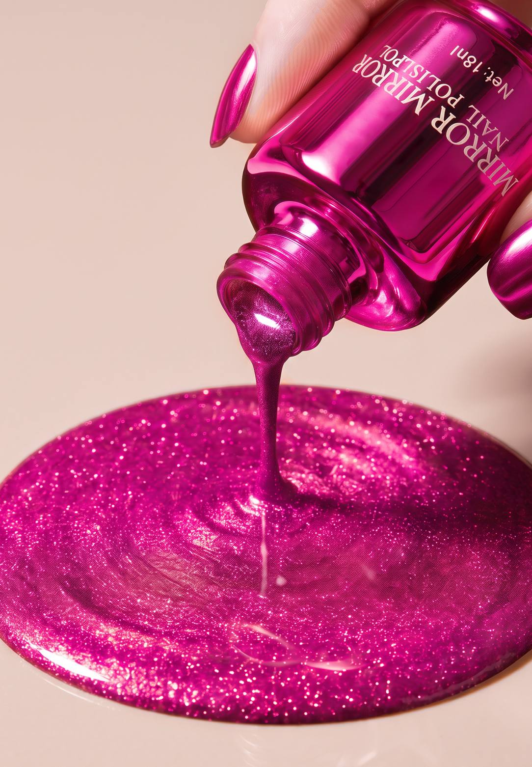 Shiny Metallic Mirror-Effect Nail Polish