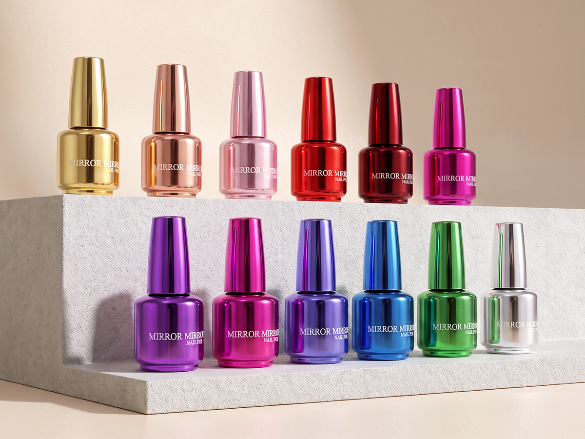 Shiny Metallic Mirror-Effect Nail Polish
