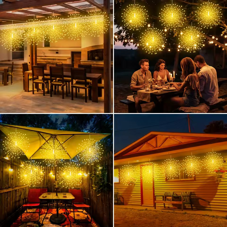 Solar Firework Ball Garden Lights - Decorative Solar-Powered Garden Lamp