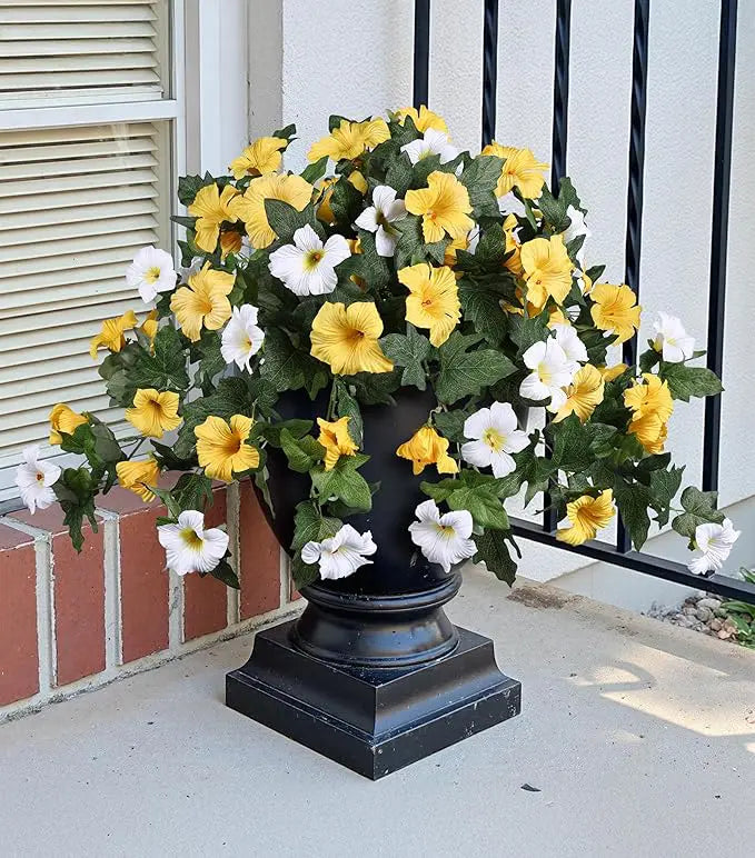 Lifelike Artificial Petunia Bouquet – For Indoor and Outdoor Use