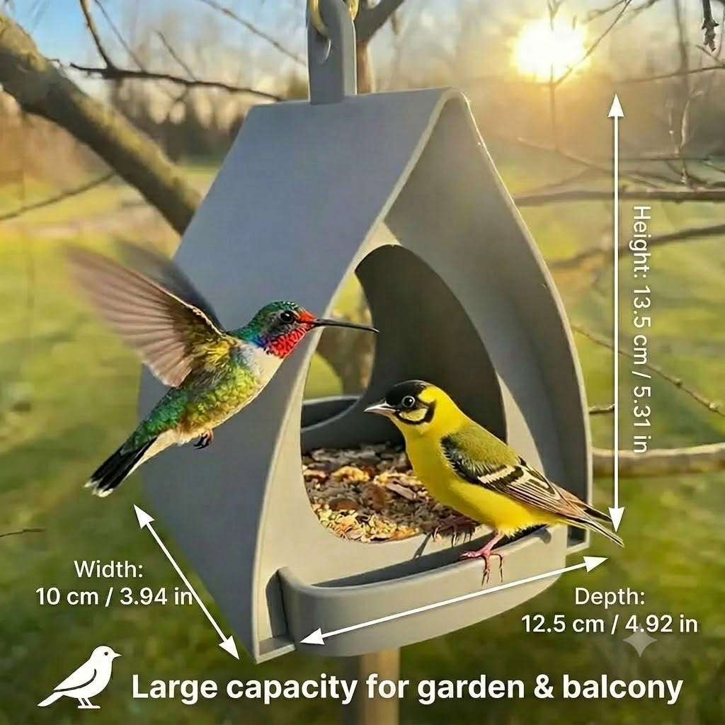 Hanging Bird Feeder – Large Capacity, Ideal for Garden and Balcony