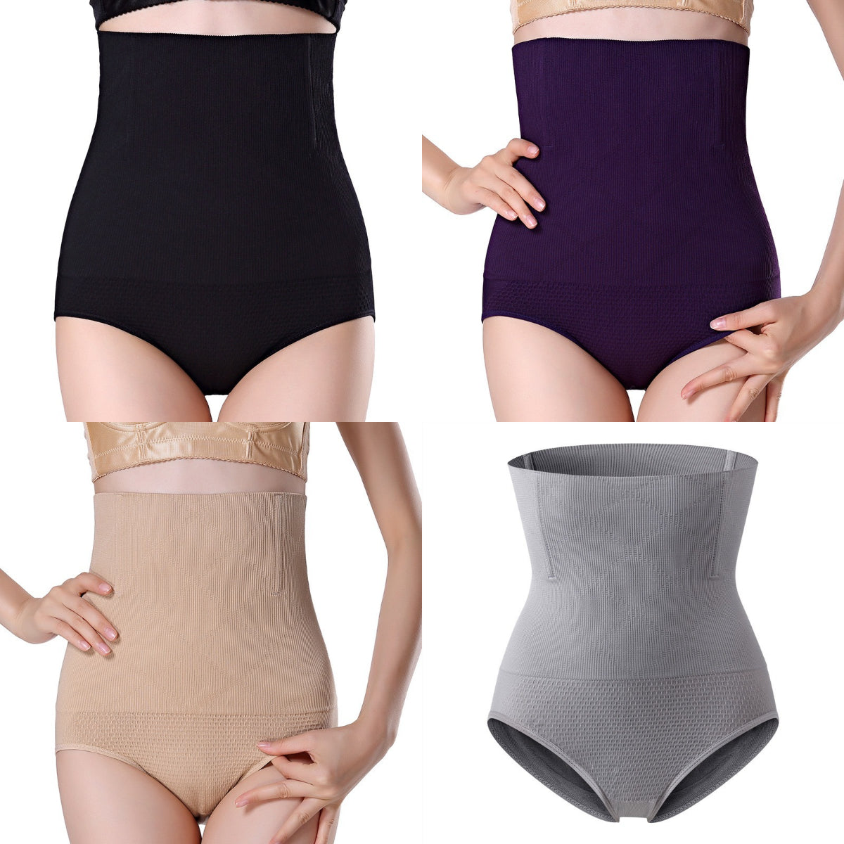 Shapewear Briefs | Tummy Control & High Waist – 1 Set (4 Pieces)