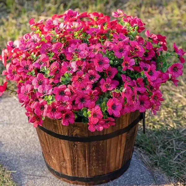 UV-Resistant Artificial Flower - 4 Pieces