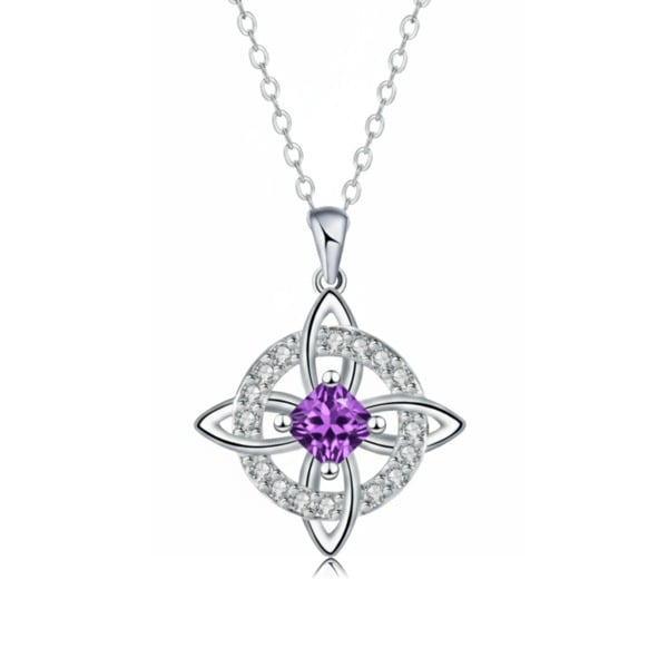 Mystical Witch's Knot Necklace with Birthstone