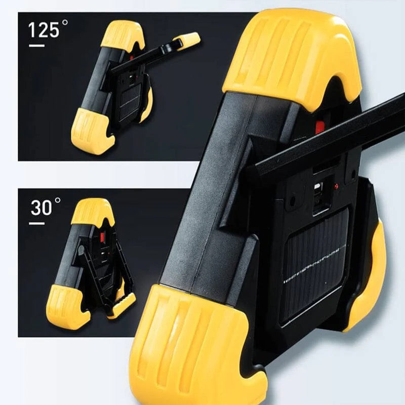 2-in-1 Solar-Powered LED Warning Triangle