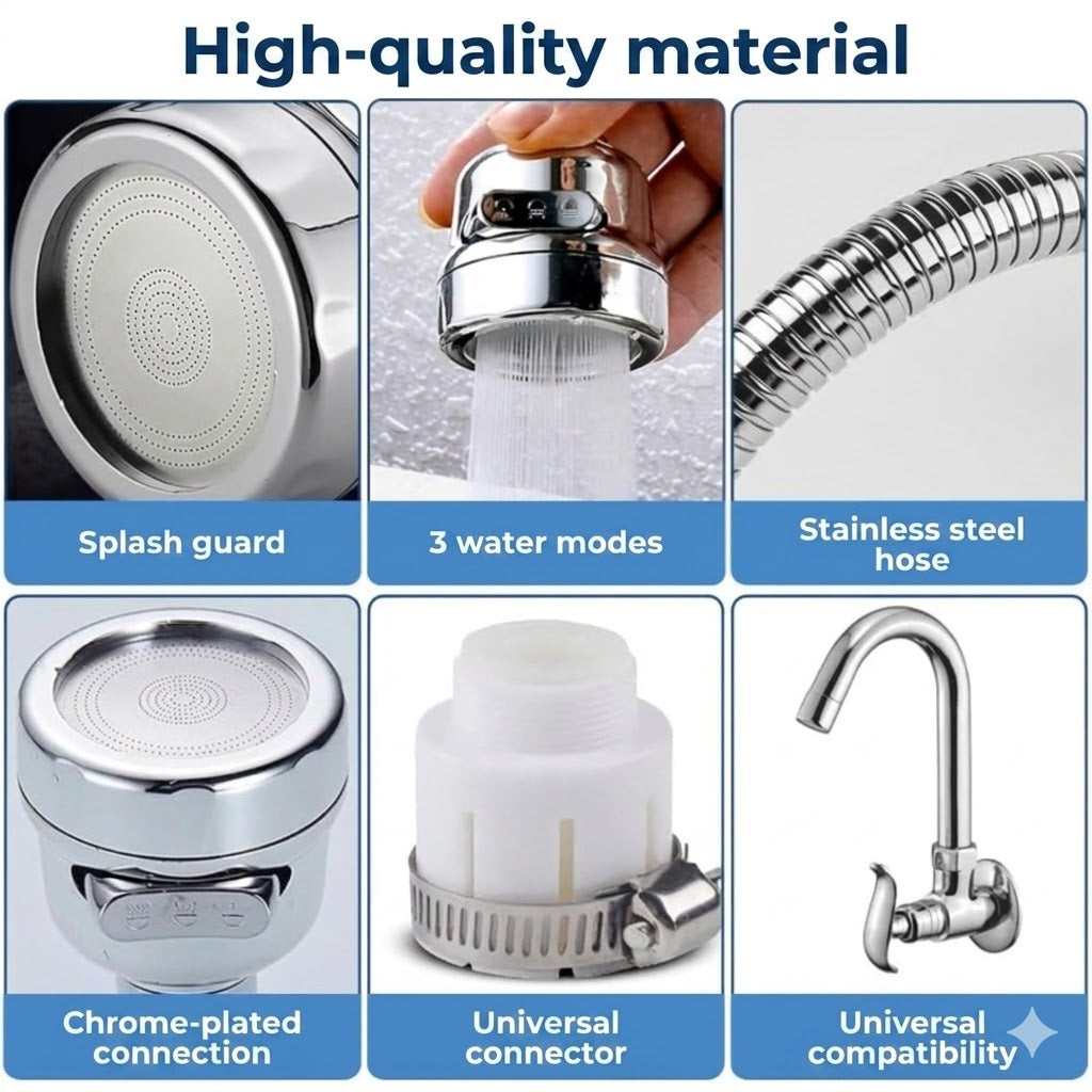 Kitchen Faucet Spray Head - Water-Saving Extension