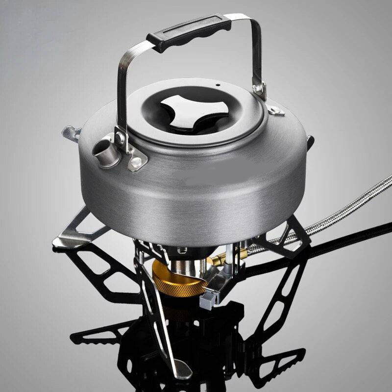 5800W Windproof Camping Gas Stove – With Piezo Ignition and Gas Canister Adapter