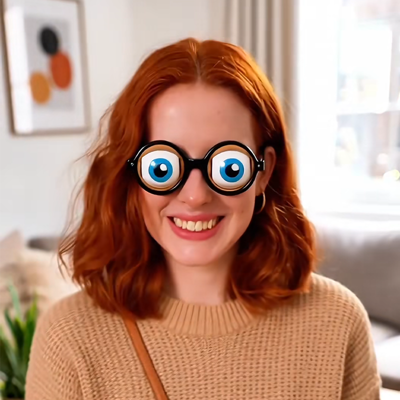 Funny Blinking Eye Glasses