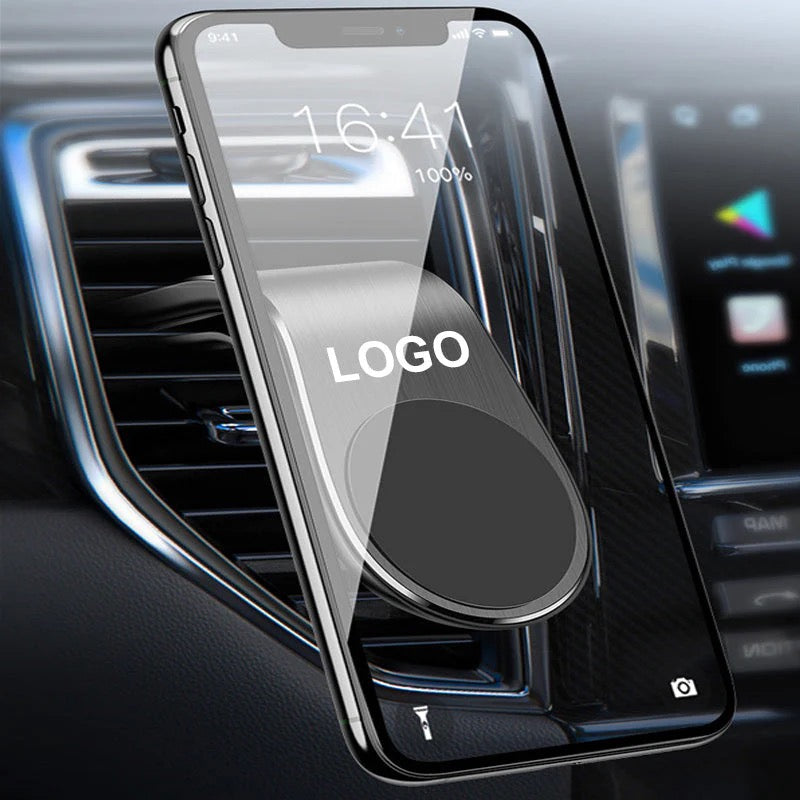 MagSafe Car Phone Holder with Logo / Magnetic Phone Mount with Emblem