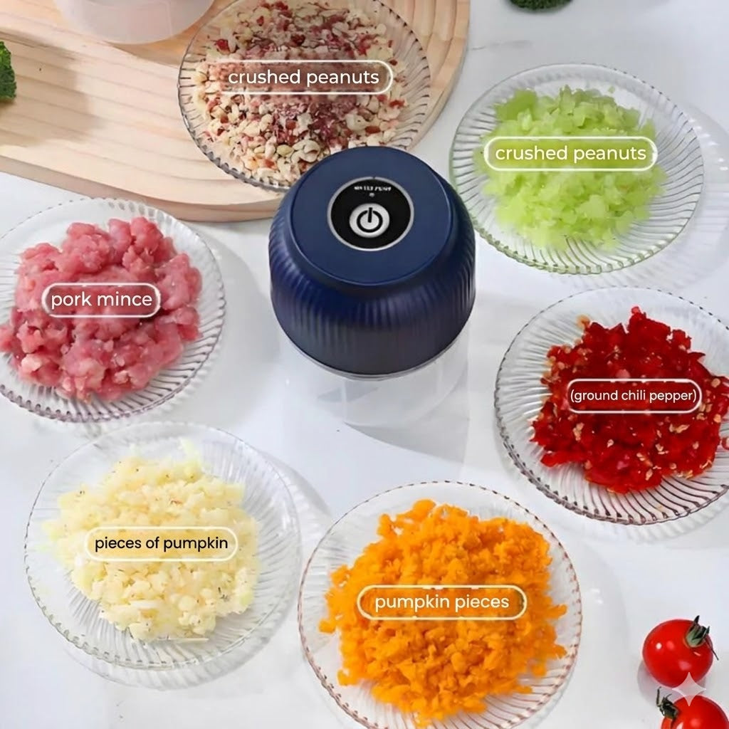 Wireless Mini Chopper β Electric Food Processor for Garlic and Onion β USB Rechargeable