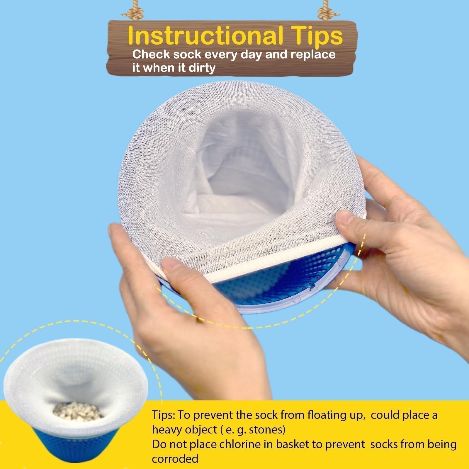 π₯ π₯ Limited Time Offer: Buy 2 Get 1 Free! β¨ Pool Skimmer Basket Cleaning Set β Easy and Efficient Skimmer Cleaning (1 Set of 10 Pcs)