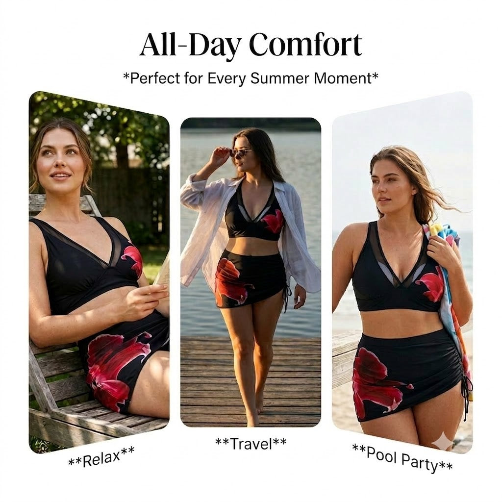 ππ Wrap Bikini with Fish-Shaped Design β With Drawstring, True Summer Style