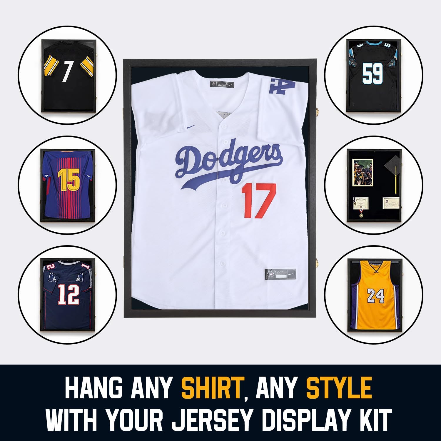 Wooden Shirt Display Frame with Magnetic Closure