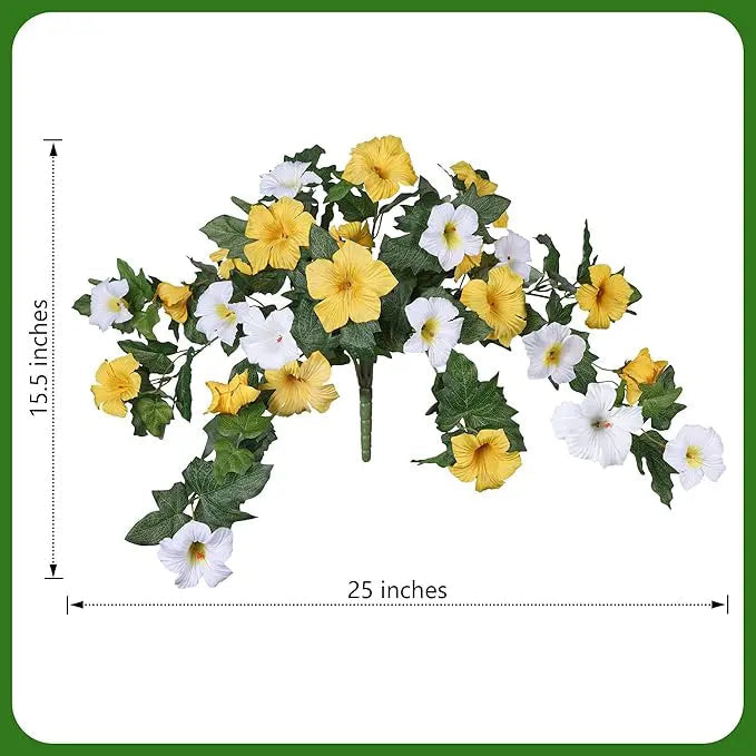 Lifelike Artificial Petunia Bouquet – For Indoor and Outdoor Use