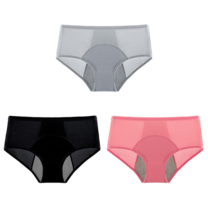 High-Waisted Leakproof Period Underwear with Front and Back Protection – Effective Side-Leakage Prevention